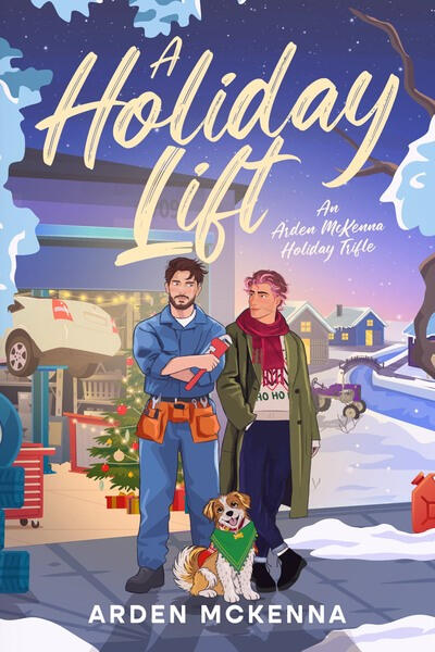 A Holiday Lift A Holiday Lift by Arden McKenna, a warm MM holiday romance featuring Gus, Elliot, and Noel the foster dog.
